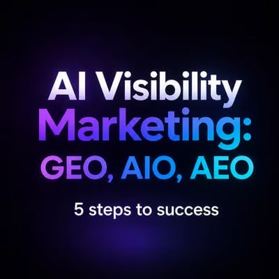 Unicorn Embassy - AI Visibility Marketing: GEO, AIO, AEO. 5 steps to success