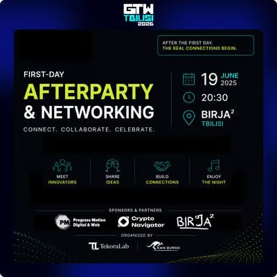 Global Tech Weekend Tbilisi — Afterparty & Networking